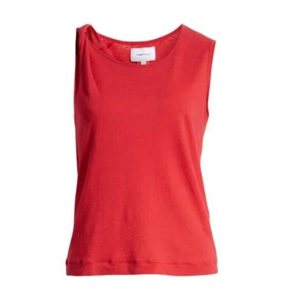 CURRENT/ELLIOTT Linen & Cotton Red Tank Top NWT Size 1=SMALL - Picture 13 of 15
